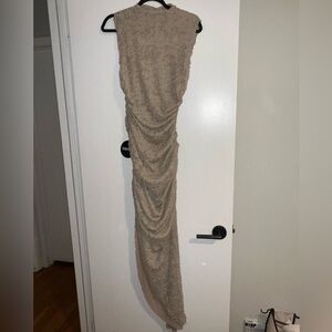 Aphrodite Midi Dress (Beige) NWT